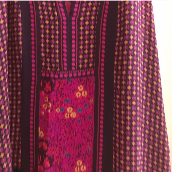 Rebecca Taylor Magenta Silk Shift Dress - Picture 3 of 5